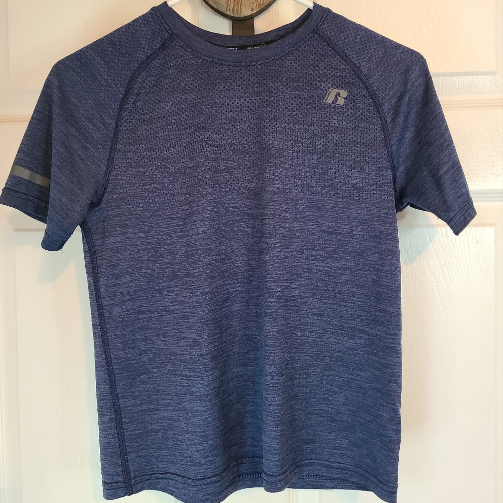 (1610) Russell Athletics Youth's Training Shirt, Size: Large Color: Bluea